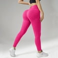 thumbnail image 2 of Yindaity Women'S Yoga Pants Workout Leggings Pockets - High Waisted Gym Womens Yoga Pants Buttery Soft(Hot Pink,L), 2 of 5