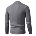 thumbnail image 4 of Men's Slim Fit Mock Neck Cable Knit Sweater Casual Long Sleeve Ribbed Pullover, 4 of 6
