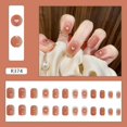 thumbnail image 3 of 4-Pack Press on Nails - 96 Pieces Long-Wear, Glossy Finish, Quick Stick, No Glue Needed, Perfect for Dance, Party, Daily Wear, Fashionable Nail Art for Women/Girls, 3 of 8