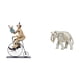 thumbnail image 1 of Colección de esculturas de figuras de payasos. Estatua de tallada a mano en resina y madera. Adorno de mesa de artesanía, ideal p, 1 of 8