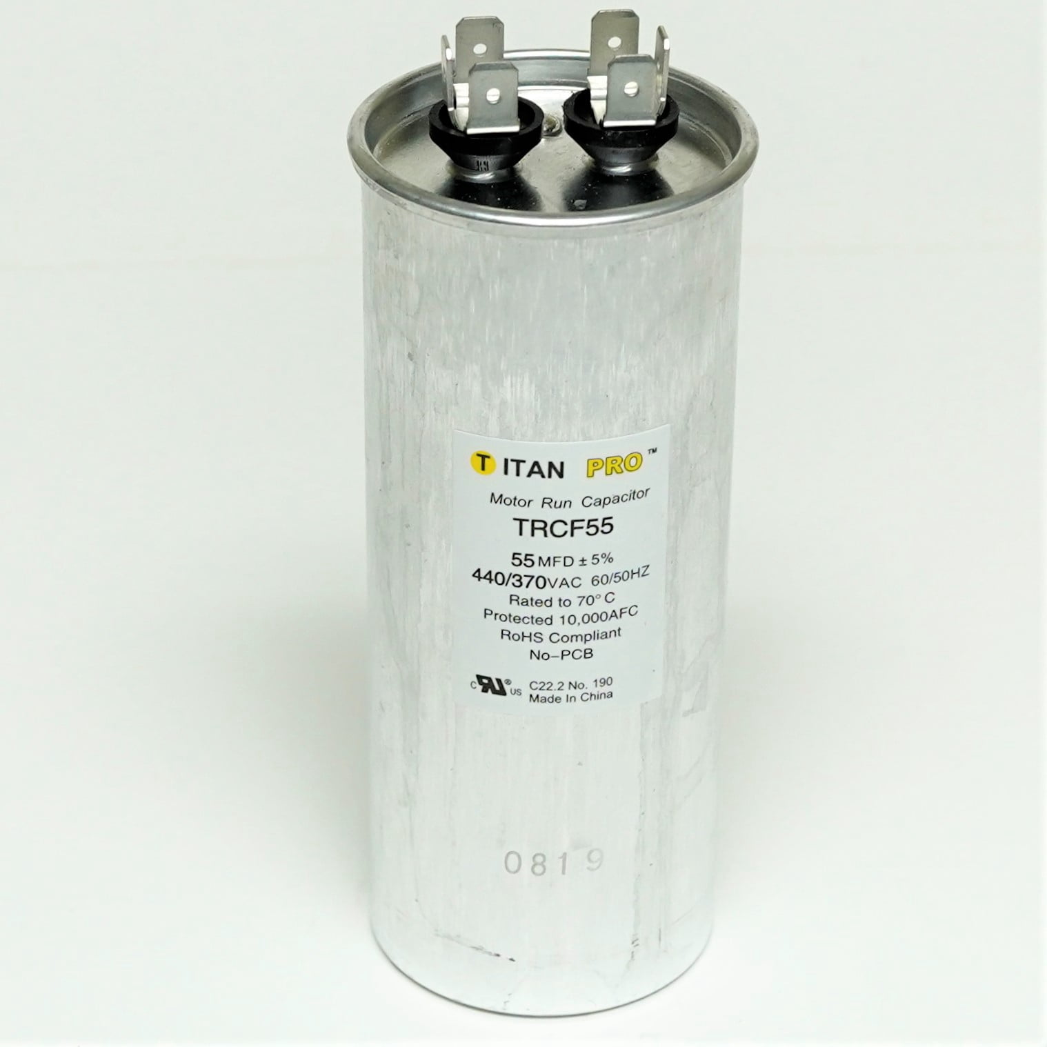 Titan Pro 55 MFD 440 V Round Run Capacitor