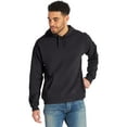 thumbnail image 4 of Hanes Men's Garment Dyed Fleece Hoodie Black S, 4 of 8