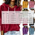 thumbnail image 4 of yillto Womens Sweatshirt Velvet Hoodies Long Sleeve Pullover Fashion Fall Winter Christmas Sweatshirts, 4 of 7