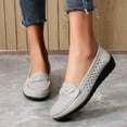 thumbnail image 2 of Xiaoxatg Comfortable Women's Casual Shoes for Everyday Use - Stylish Closed Toe Design for Denim - Durable Flat Sole - All-Season Versatility 7.5 Grey, 2 of 9
