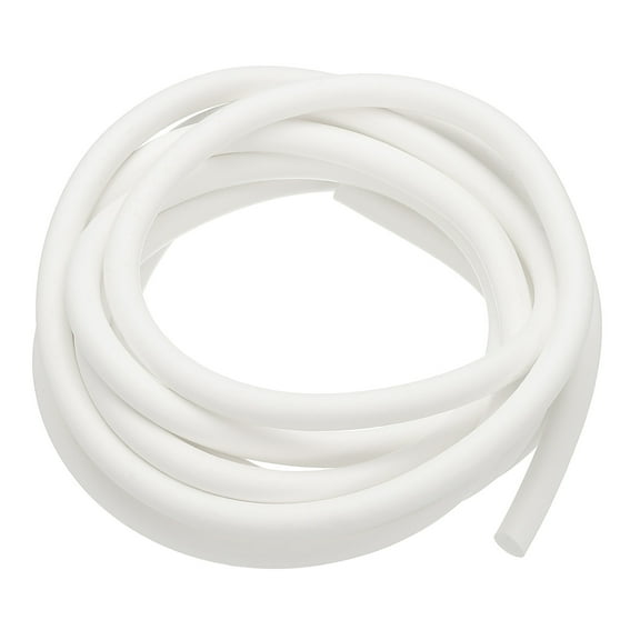 Uxcell Silicone Foam Seal Strip, 9.8FT 0.33"Dia Round High Density Solid Sponge Rubber Weather Stripping Cord, White