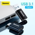 thumbnail image 2 of Baseus USB C Adaptador OTG Tipo C a USB Adaptador Tipo-C Cable adaptador OTG para Macbook Pro Air Samsung S20 S10 USB OTG Tan Jianjun unisex, 2 of 2