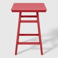 thumbnail image 2 of WestinTrends Malibu 5-Piece HDPE Outdoor Patio Dining Bar Bistro Table Set with Bar Stools, Red, 2 of 11