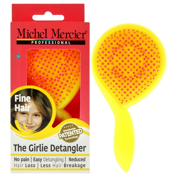 The Girlie Detangler Brush Fine Hair - Rosa-Amarillo de Michel Mercier para mujer - 1 pieza de cepillo para el cabello