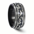 thumbnail image 5 of Edward Mirell Black Titanium Brushed 10mm Band, 5 of 8