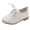 White, variant on Girls Casual Dress Shoes, Solid Color Round Toe Lace Up Flats for Summer and Fall Fashion, Perfect for Parties, Formal Occasions, School Events, and Special Outings, Classic and Comfortable - Black