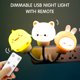 thumbnail image 3 of Lámpara nocturna USB con control remoto para bebés, habitación infantil y lactancia, luz cálida de 0.2W, tres niveles de brillo, forma de animal (conejo, oso, gato o pato), temporizador de 10/30, 3 of 7