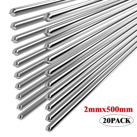 EEEKit 20PCS Easy Melt Welding Rods Low Temperature Aluminum Wire Brazing - 2*500mm