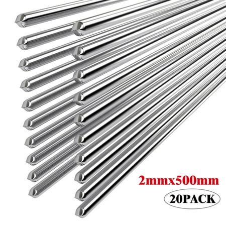 EEEKit 20PCS Easy Melt Welding Rods Low Temperature Aluminum Wire Brazing - 2*500mm (Best Place To Sell Welding Equipment)