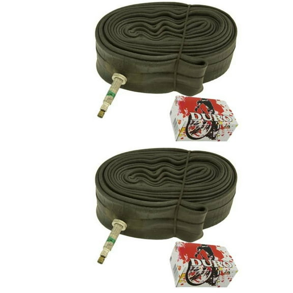 2 Duro Tubes 700 x 35c/38c 33mm Standard Presta Valve. Set of Tube. Pair of Tubes. Two Tubes. 700c bicycle tube, 700c bike tube, track bike tube, fixie bike tube