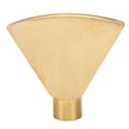 thumbnail image 1 of Fan Shaped Fountain Nozzle G1 Inch Brass Flat Head Spray Nozzle Fountain Sprinkler Head for Garden Pool Pond Landscaping, 1 of 5