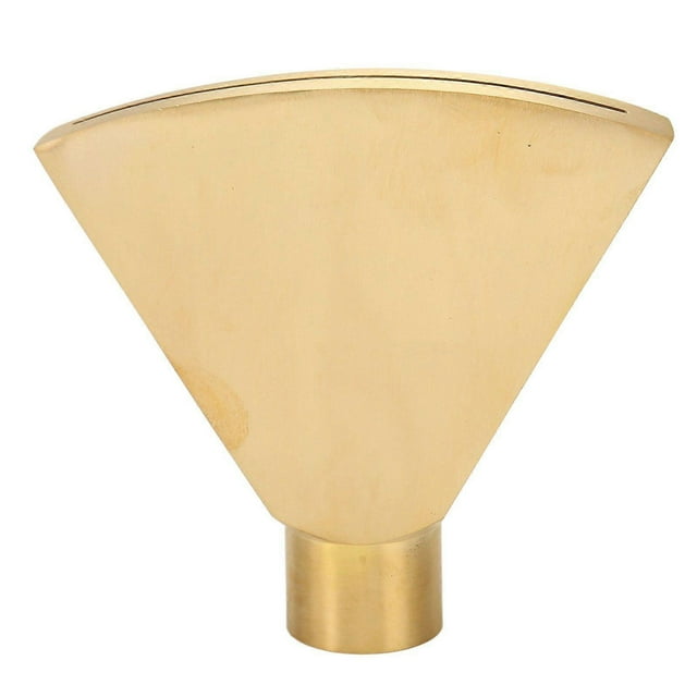Fan Shaped Fountain Nozzle G1 Inch Brass Flat Head Spray Nozzle Fountain Sprinkler Head for Garden Pool Pond Landscaping