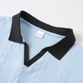 thumbnail image 5 of Timoontee Men's Short Sleeve Basic T Shirt Breathable Fabric Moisture Wicking V V Neck Crew Neck Versatile Style For Blue L, 5 of 9