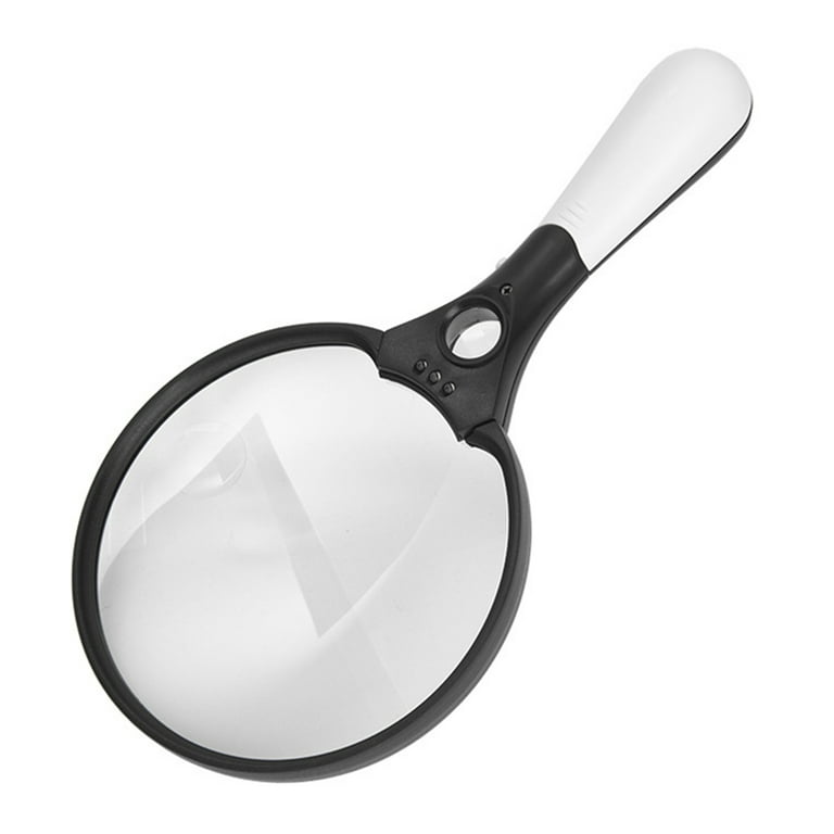 Deluxe Products Classic Handheld Magnifying Glass - Portable Compact Design  for Travel, and 3 Glass Lens with 3X Magnification for Reading Small  Print, and Hobbyists, Black, (SON-DP-8119)