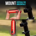 thumbnail image 4 of YSTIANN Bike Tail Light, USB-C Rechargeable LED Rear Bicycle Light - 4 Mode Cycling Safety Light for Road & Mountain Bikes, Waterproof Design WJ94-2557, 4 of 6