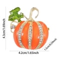 thumbnail image 3 of Fashionable Halloween Pumpkin Brooch Pin Versatile Studded Vegetable For Festive Celebrations, 3 of 3