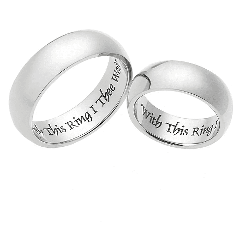 Comfort Fit Flat Wedding Band In Platinum (6.00mm)-19114p