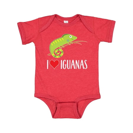 

Inktastic I Love Iguanas Gift Gift Baby Boy or Baby Girl Bodysuit