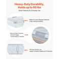 thumbnail image 5 of VEVOR Under Bed Storage with Wheels, 39.8 x 20.1 x 5.9 inch Underbed Containers, Underbed Shoes Organizer with Lid & Gray Latch, Rolling Under the Bed Storage Bins for Clothes Shoes Blankets, 2 Pack, 5 of 9