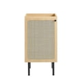 thumbnail image 3 of Modway Chaucer 18" Wood & Rattan Bathroom Vanity Cabinet in Oak, 3 of 10