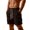 Coffee, variant on OSOLU Solid Color Men's Cozy Corduroy Shorts Comfortable Elastic Summer Daily Wear Lightweight Breathable Loose Fit Fashion Trendy Outfit Everyday Comfort Versatile Bottoms