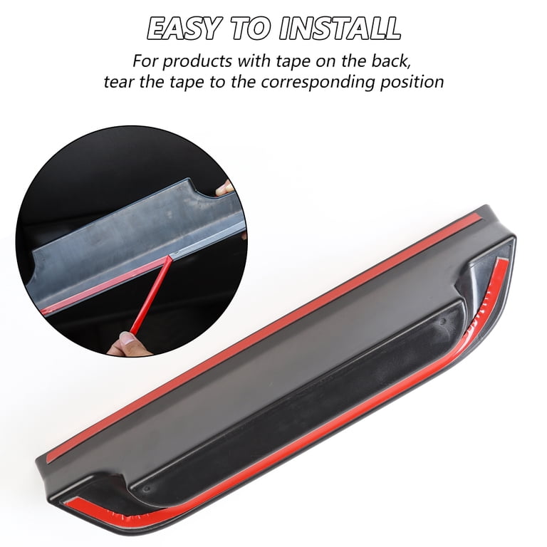 CheroCar Passenger Storage Tray Box With Grab Handle For Jeep Wrangler TJ (1997-2006) – Black ABS