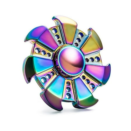 Rainbow Metal Brass Hand Fidget Spinner High Speed EDC Focus Toy for Stress Relief and Relaxation in Honduras at HNL 2177 Rating 4