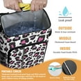 thumbnail image 2 of Travel Cooler Bag - White and Pink Of Leopard Print Camping Beer Cooler Backpack with Bottle Opener- Waterproof Insulated Picnic Backpacks - Cooler Bag for Beach, 2 of 6