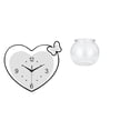 thumbnail image 1 of Reloj de pared,Reloj de pared acrílico para oficina en casa,sin tictac,Relojes de pared colgantes Reloj de tiempo decorativo,Acuario de escritorio,Pecera pequeña, 1 of 8
