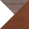 thumbnail image 2 of LumiSource White Metal, Grey Wood, Camel PU Kari Accent Chair, 2 of 7
