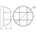 thumbnail image 2 of 20296LEDDLP-BL/FST Access Lighting Nauticus - 9.5 Inch One Light Outdoor Bulkhead Wall Mount-Black Finish, 2 of 4