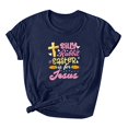thumbnail image 2 of EGNMCR Chemises de Pâques pour Femmes Chemises Imprimées Manches Courtes Décontractées Col Rond T-Shirts pour Femmes, 2 of 3