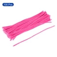 thumbnail image 3 of Uxcell 30cm/12 inch Pipe Cleaners Chenille Stems for DIY Art Crafts Fuchsia 100 Pack, 3 of 6