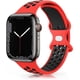 thumbnail image 1 of Correa para Apple Watch Band (rojo/negro) 49 mm 45 mm 44 mm 42 mm, correa deportiva de silicona suave transpirable para iWatch SE/Apple Watch Series 8 7 6 5 4 3 2 1 JM, 1 of 5