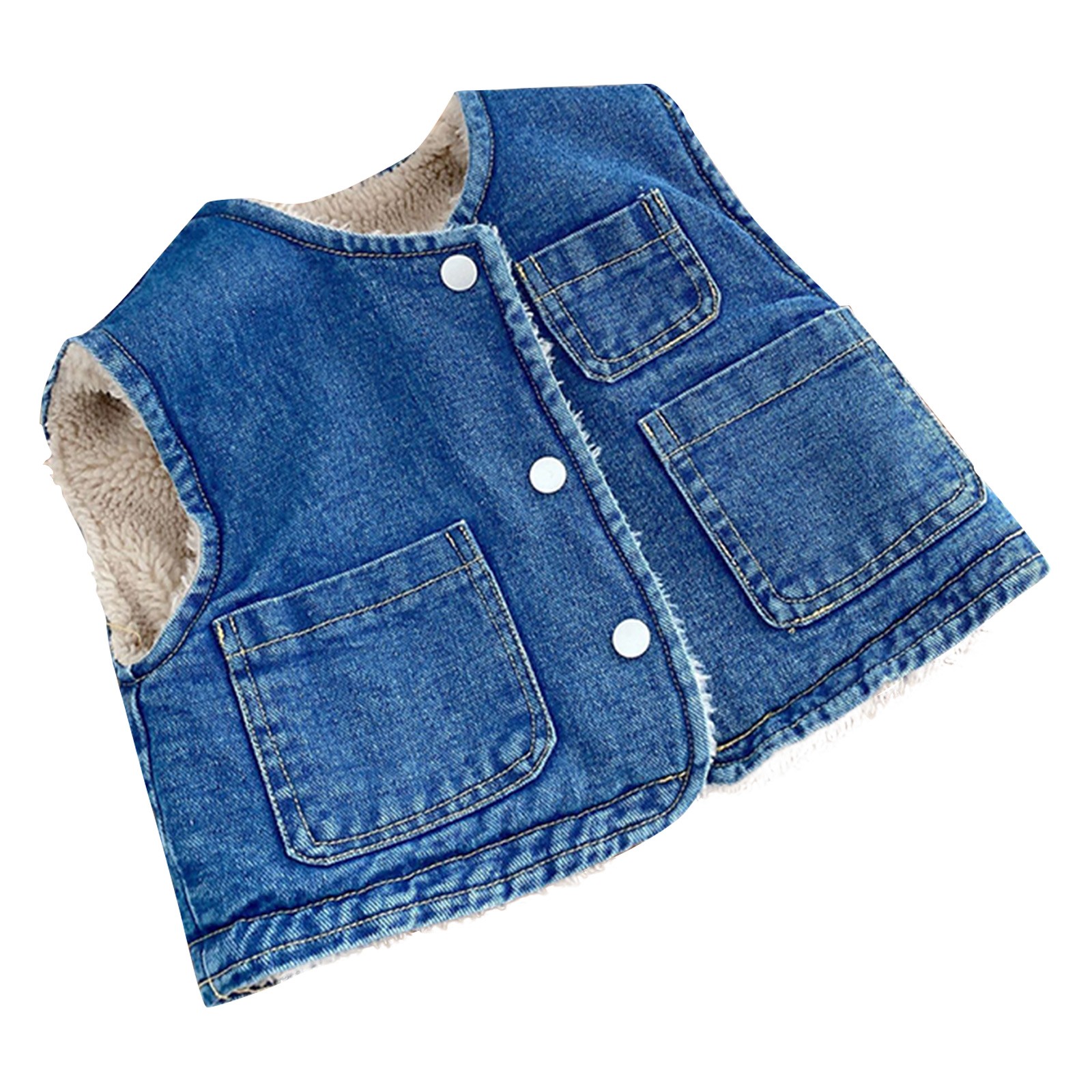 Baby boy jacket Winter Girls' Twoway Top Boys' Denim Jacket Fragarn