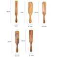thumbnail image 7 of Cheer.US Wooden Spatula for Cooking, Kitchen Spatula, Natural Teak Wooden Utensils Including Wooden Paddle, Turner Spatula, Slotted Spatula and Wood Scraper, Nonstick Cookware, 7 of 7