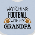 thumbnail image 4 of Inktastic Watching Football with My Grandpa Boys or Girls Baby Bib, 4 of 4