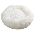 thumbnail image 2 of Mascota cama para dormir interior mascota redonda cómoda cama nido Blanco SM SunniMix Cama para dormir Cat Dog, 2 of 8