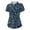 Dark Green, variant on Trendfront Womens Golf Polo Shirts Short Sleeve Button Down Henley Vintage Paisley Floral Printed Top Bohemian Athletic Tee