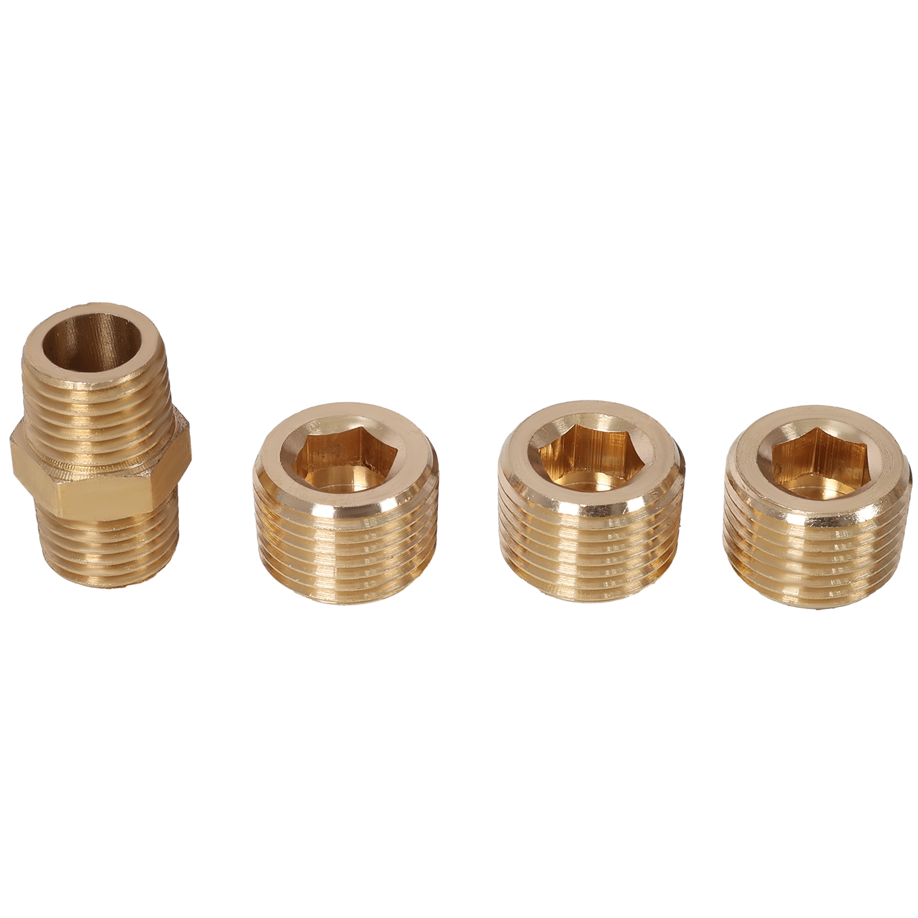 Air Push to Connect Kit: Complete 1/2" (OD) / 3/8" (ID) x 100-Feet TPEE Tubing Air Piping System,Blue Tubing