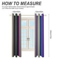 thumbnail image 2 of 3D Abstract Lines Curtains Aesthetic Envrionmental Friendly Picture, Living Room Bedroom Window Drapes 2 Panel Set, 2 of 5