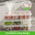 thumbnail image 3 of LShunze Divided Veggie Tray with Lid, 2 Compartment Salad Bar Containers for Fridge, Clear Snackle Box Organizer, Plastic Food Storage for Fruit, Vegetable, Snack, Meal Prep,3pc, 3 of 8