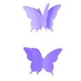 thumbnail image 2 of Wedding Paper Butterfly Shaped Crafting String Hanging Garland Ornament Purple, 2 of 4