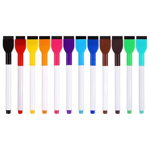 Dry Erase Marker, Fine Tip White Board Dry Erase Markers - Erasable Pens