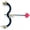 Black Red, variant on RUINIXCW Funny Halloween Valentines Day Cupid Costume Accessory Mini Cupids Bow and Arrow Set Wedding Cosplay Party Favors 14.17-15.35 inch