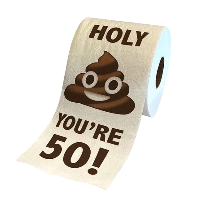 Papel Higiénico Impreso TP Poop Face Emotion Absorción Sabor A Sándalo Regalo Cumpleaños para Hombres Mujeres Y Amigos